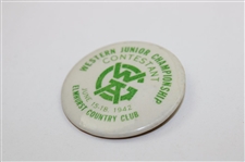 1942 WGA Western Junior Championship at Elmhurst CC Contestant Badge