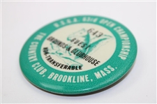 1963 US Open at The Country Club, Brookline Guest Grounds & Clubhouse Badge #643