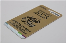 2025 Masters Map & Flag Official Hospitality Only Saturday Badge #U00043 - Rory Career Grand Slam!
