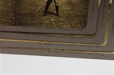 Four (4) Vintage Harry Vardon Bay State Publishing Golf Stereocards #393, #396, #412 & #519