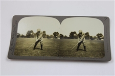 Four (4) Vintage Harry Vardon Bay State Publishing Golf Stereocards #393, #396, #412 & #519