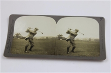 Four (4) Vintage Harry Vardon Bay State Publishing Golf Stereocards #393, #396, #412 & #519