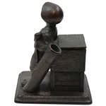 Metal Caddie Statue/Storage Box