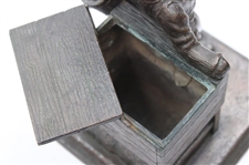 Metal Caddie Statue/Storage Box