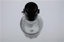 Circa 1900 Hawkes Sterling Thistle Cut Glass Whiskey Decanter Glass Bottle w/'BGD' Top