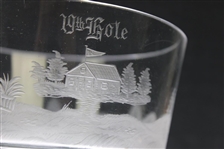Circa 1900 Hawkes Cut Glass '19th Hole' Dish/Bowl
