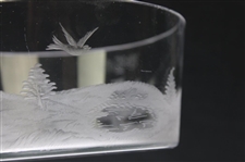Circa 1900 Hawkes Cut Glass '19th Hole' Dish/Bowl