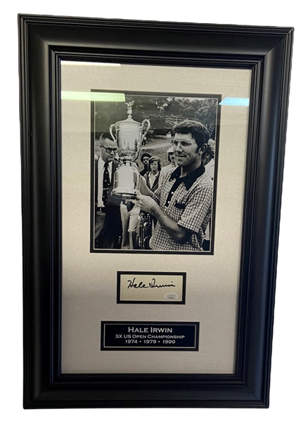 Hale Irwin Signed And Framed Cut Signature With 8x10 Photo, JSA COA