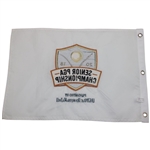 Twenty-Nine (29) 2016 Senior PGA Championship White Embroidered Flags - Rocco Mediate