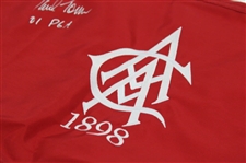 David Toms Signed 2001 PGA Championship at Atlanta Athletic Club Embroidered Flag JSA ALOA