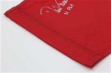 David Toms Signed 2001 PGA Championship at Atlanta Athletic Club Embroidered Flag JSA ALOA