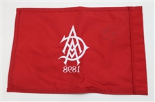 David Toms Signed 2001 PGA Championship at Atlanta Athletic Club Embroidered Flag JSA ALOA
