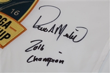 Rocco Mediate Signed 2016 Senior PGA Championship Embroidered Flag w/'2016 Champion' JSA ALOA