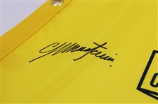 Colin Montgomerie Signed 2014 Senior PGA Championship Screen Flag JSA ALOA