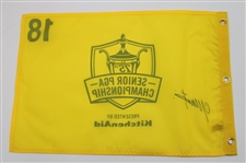 Colin Montgomerie Signed 2014 Senior PGA Championship Screen Flag JSA ALOA