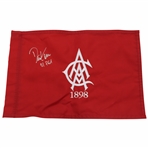 David Toms Signed 2001 PGA Championship at Atlanta Athletic Club Embroidered Flag JSA ALOA