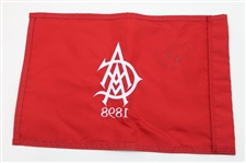 David Toms Signed 2001 PGA Championship at Atlanta Athletic Club Embroidered Flag JSA ALOA