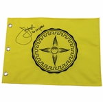 Jim Furyk Signed Olympia Fields Yellow Screen Flag - Site of 2003 US Open Win JSA ALOA
