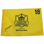 Colin Montgomerie Signed 2014 Senior PGA Championship Screen Flag JSA ALOA