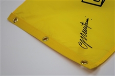 Colin Montgomerie Signed 2014 Senior PGA Championship Screen Flag JSA ALOA