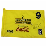Vijay Singh Signed 2002 The Tour Championship Used Hole #9 Flag w/COA & JSA ALOA