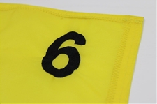 Vijay Singh Signed 2008 WGC Bridgestone Championship Used Hole #6 Flag w/COA & JSA ALOA