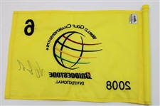 Vijay Singh Signed 2008 WGC Bridgestone Championship Used Hole #6 Flag w/COA & JSA ALOA