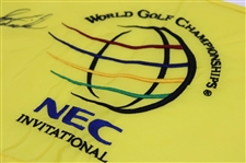 Stewart Cink Signed 2004 NEC WGC Championship Used Hole #13 Flag w/COA & JSA ALOA