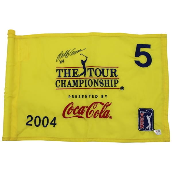 Retief Goosen Signed 2004 Tour Championship Used Hole #5 Flag w/COA & JSA ALOA