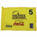 Retief Goosen Signed 2004 Tour Championship Used Hole #5 Flag w/COA & JSA ALOA