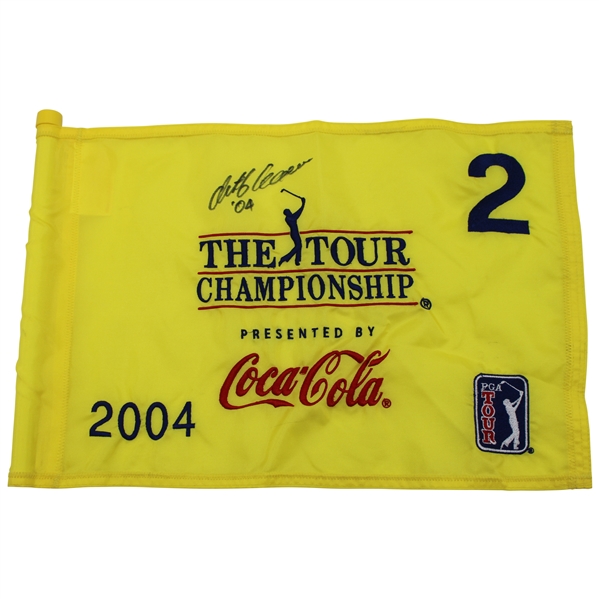 Retief Goosen Signed 2004 Tour Championship Used Hole #2 Flag w/COA & JSA ALOA