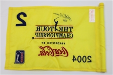 Retief Goosen Signed 2004 Tour Championship Used Hole #2 Flag w/COA & JSA ALOA