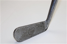 Pat. Pend. M & S Co. Batavia N. Y. Putter w/Intricately Lined Face & Thumb Groove 'Huntly' Style Grip