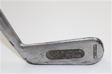 Pat. Pend. M & S Co. Batavia N. Y. Putter w/Intricately Lined Face & Thumb Groove 'Huntly' Style Grip