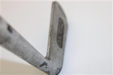 Pat. Pend. M & S Co. Batavia N. Y. Putter w/Intricately Lined Face & Thumb Groove 'Huntly' Style Grip