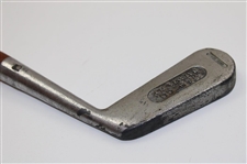 Pat. Pend. M & S Co. Batavia N. Y. Putter w/Intricately Lined Face & Thumb Groove 'Huntly' Style Grip