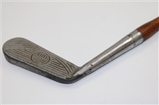 Pat. Pend. M & S Co. Batavia N. Y. Putter w/Intricately Lined Face & Thumb Groove 'Huntly' Style Grip