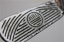 Pat. Pend. M & S Co. Batavia N. Y. Putter w/Intricately Lined Face & Thumb Groove 'Huntly' Style Grip