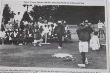 September 15, 1992 Seattle Golf News Tiger Woods Shows Off His Amazing Skills At Jefferson Park
