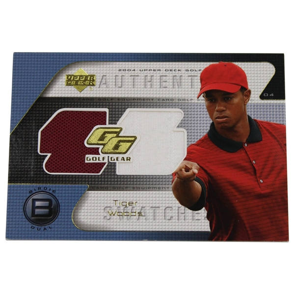 2004 Upper Deck Golf Gear Authentic Swatch Tiger Woods Card