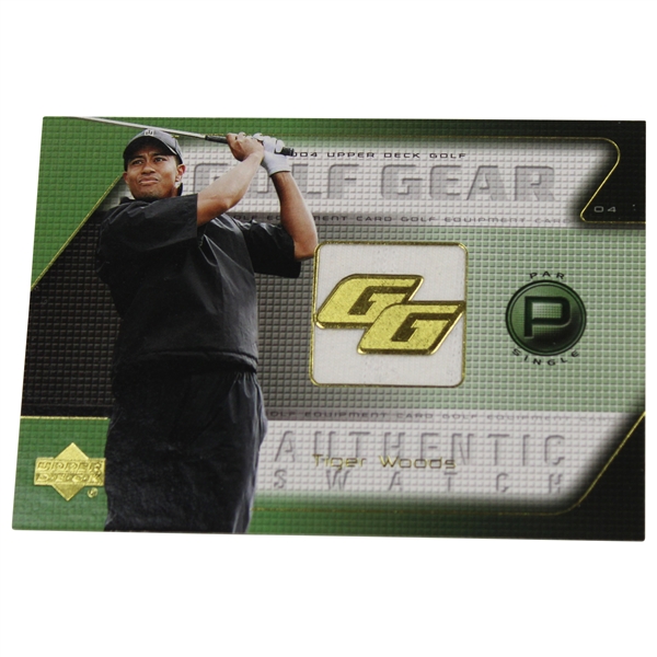 2004 Upper Deck Golf Gear Authentic Swatch Tiger Woods Card