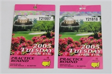 Tiger Woods Masters Victory Years Items - Tickets, Photo, Bag Tags, Spec Guides & other