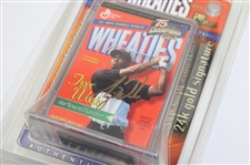 Tiger Woods Gold Signature Mini Wheaties Box w/Tiger Woods & Augusta National Course Photos