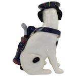 Limited Edition Porcelain Caddy Dog Statue with Bag & Clubs #506/1500