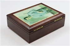Bobby Jones Hinged Wood & Ceramic Display Box
