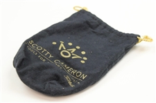 Green & White Masters Tournament Logo Pouch & Scotty Cameron Black Velvet Bag