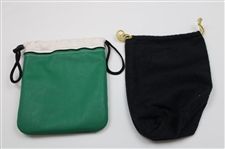 Green & White Masters Tournament Logo Pouch & Scotty Cameron Black Velvet Bag