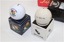 Classic US Open Logo Golf Balls, 1965 US Open, Medinah, Half Dozen Titleist & more