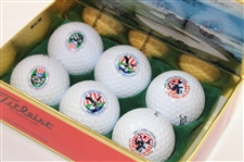 Classic US Open Logo Golf Balls, 1965 US Open, Medinah, Half Dozen Titleist & more