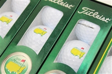 2002, 2010 & 2019 Various Masters Tournament Logo Golf Balls w/Boxes